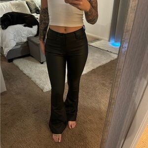 Women’s Edikted leather flare pants